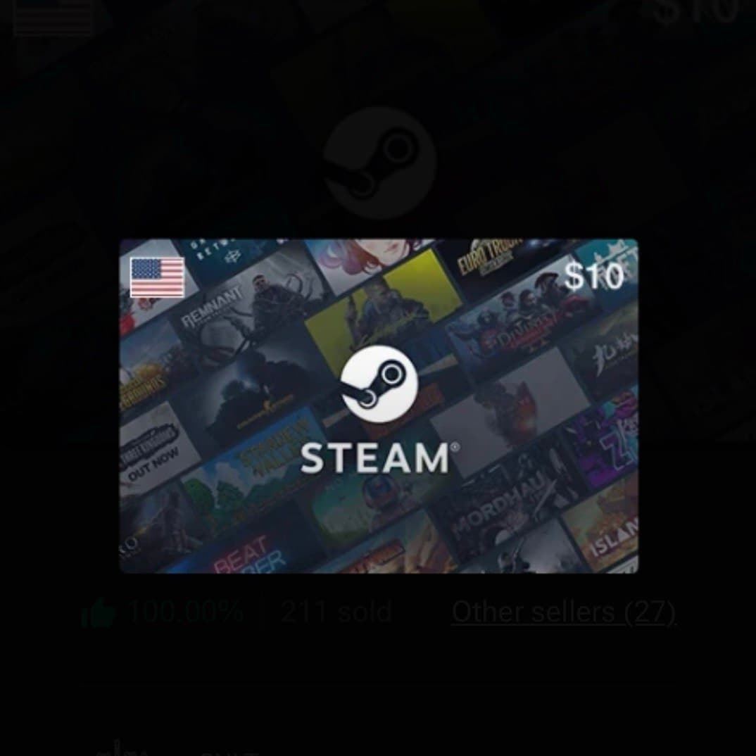 Steam Wallet Code USD 10 (US)