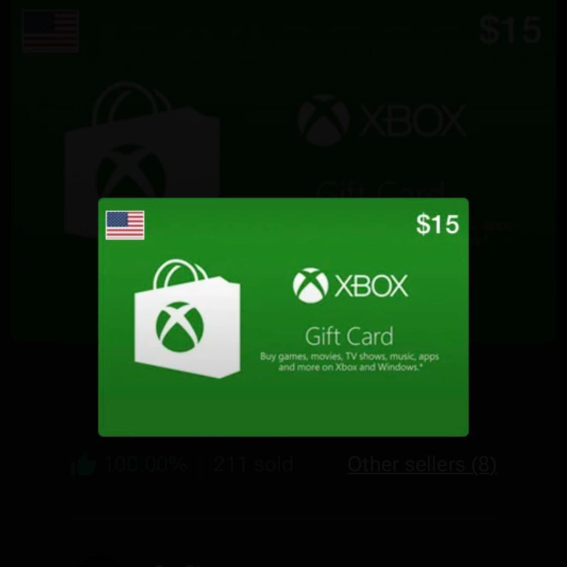 Xbox Live Gift Card USD 15 (US)