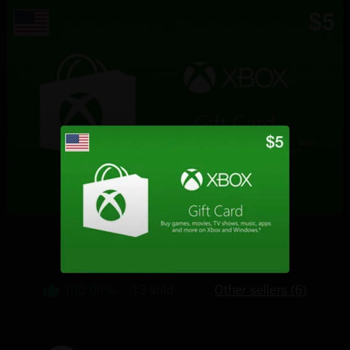 Xbox Live Gift Card USD 5 (US)